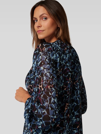 Esprit Collection Knielange jurk met all-over motief Zwart - 3