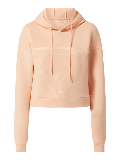 Guess Activewear Cropped Hoodie aus Scuba  Apricot 2