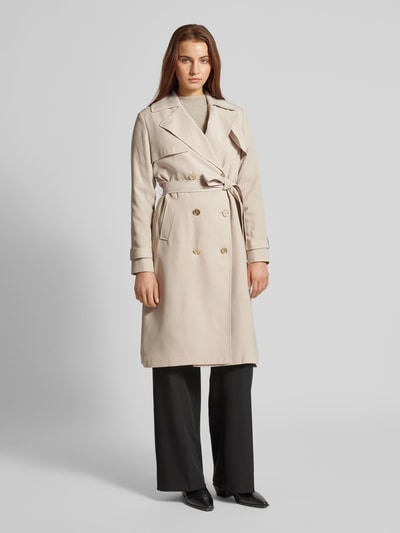 MICHAEL Michael Kors Trenchcoat mit Bindegürtel Modell 'DRAPEY' Offwhite 4