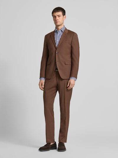 ETERNA Slim fit zakelijk overhemd met knoopsluiting Marineblauw - 1