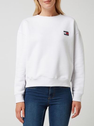 Tommy Jeans Sweatshirt mit Logo-Aufnäher  Weiss 4