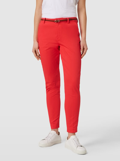 B.Young Stoffen broek met persplooien Rood - 4