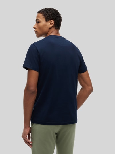 Tommy Jeans relaxed fit T-shirt van puur katoen met labelopschrift Marineblauw - 5