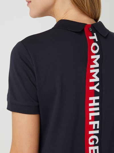 Tommy Hilfiger Polokleid mit Logo-Details Modell 'Khloe' Dunkelblau 6