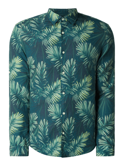 MCNEAL Modern Fit Freizeithemd mit floralem Muster Marine 2
