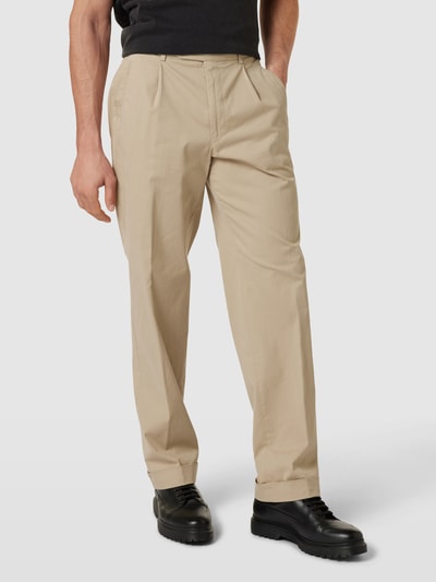 Hiltl Stoffen broek met steekzakken opzij, model 'MORELLO' Beige - 4