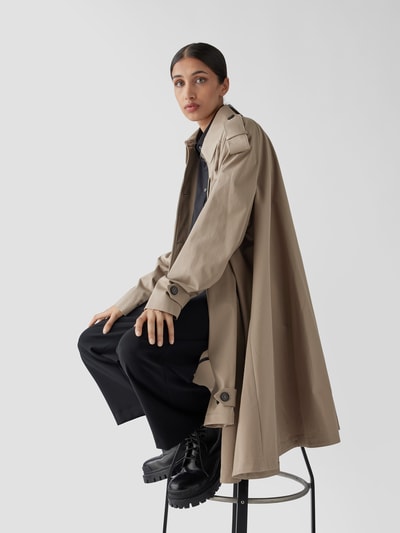 MM6 Maison Margiela Trenchcoat mit Ärmel-Applikationen Stein 6