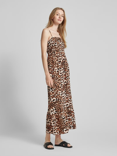 Vero Moda Maxikleid mit Animal-Print Modell 'EASY JOY' Beige 1