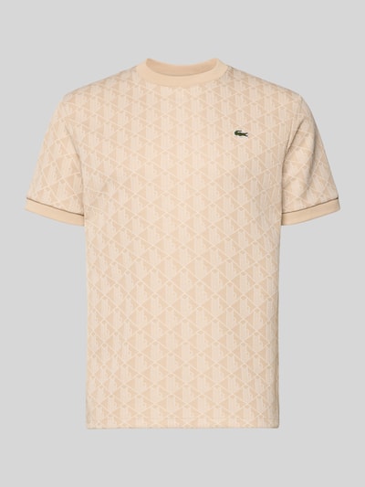 Produktfoto, Regular Fit T-shirt met katoen van Lacoste, look: effen, L-monogrammotief, logopatch, ronde hals, korte mouw, geribd