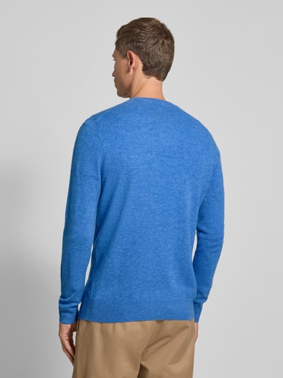 Christian Berg Men Strickpullover aus Wolle-Kaschmir-Mix Bleu Melange 5
