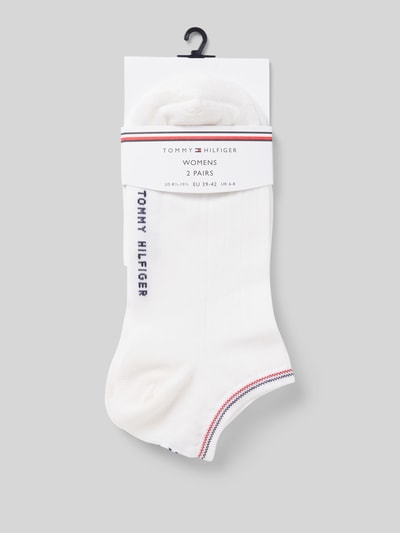 Tommy Hilfiger Sneakersocken mit Label-Print im 2er-Pack Weiss 3