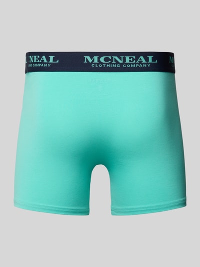 MCNEAL Trunks mit elastischem Label-Bund im 3er-Pack Blau 3