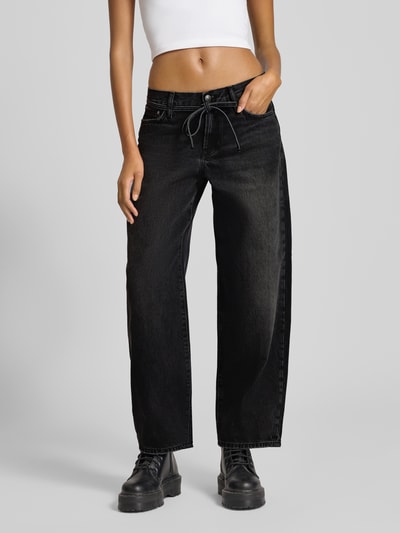 Only Loose Fit Jeans aus reiner Baumwolle Modell 'GIANNA' Black 4