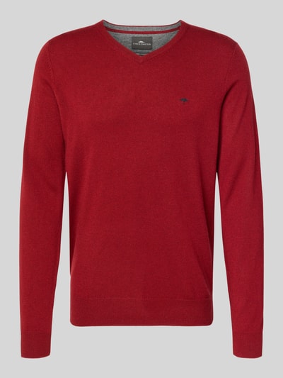 Fynch-Hatton Regular Fit Pullover mit Kaschmir-Anteil Modell 'Merino' Dunkelrot 2