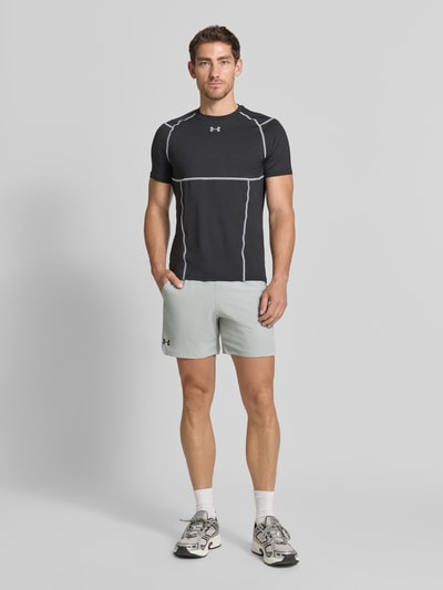 Under Armour Short met elastische band en logo Middengrijs - 1
