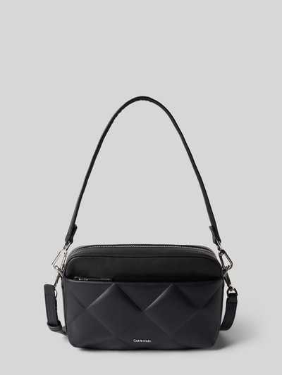 CK Calvin Klein Umhängetasche mit Strukturmuster Modell 'DIAMOND QUILT' Black 2