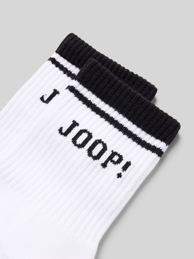 JOOP! Collection Sokken met labelstitching in een set van 2 paar Wit - 2