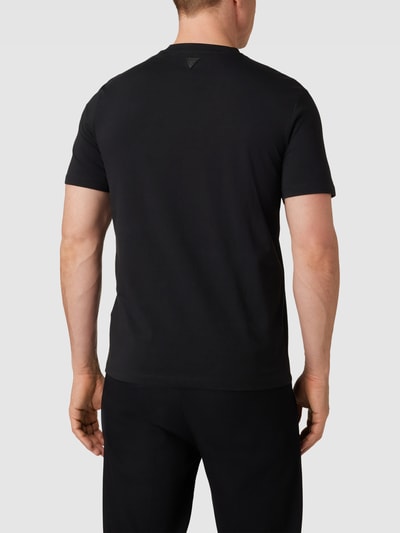 Guess Activewear T-Shirt mit Label-Print Modell 'ALPHY' BLACK 5