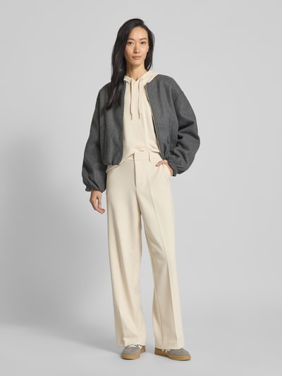 s.Oliver RED LABEL Loose Fit Weite Hose mit Viskose-Anteil in Piqué-Qualität Beige 1
