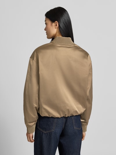 BOSS Regular Fit Blouson mit Leistentaschen Modell 'Petticali' Taupe 5