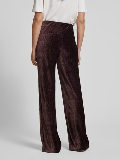 Mango Straight Leg Stoffhose in Crinkle-Optik Modell 'XMARTE' Bordeaux 5