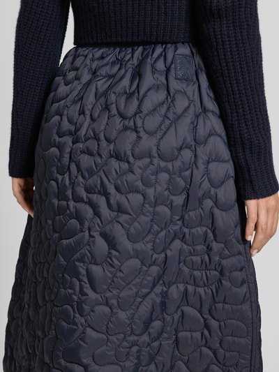 Emporio Armani Maxirock mit elastischem Bund Marine 3