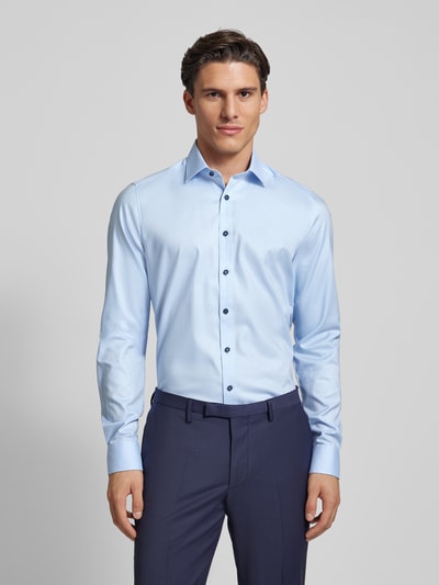 OLYMP Level Five Slim fit zakelijk overhemd met kentkraag, model 'New York' Bleu - 4