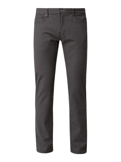 Montego Broek met reguliere pasvorm en stretch, model 'Edward' Zwart - 2