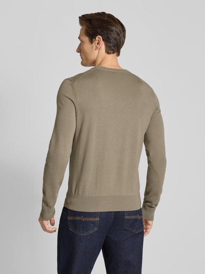 BOSS Orange Regular Fit Pullover aus Baumwoll-Kaschmir-Mix MODELL 'KANOVANO' Hellbraun 5