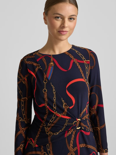 Lauren Ralph Lauren Dopasowana sukienka ołówkowa model 'FABIANA' Granatowy 3