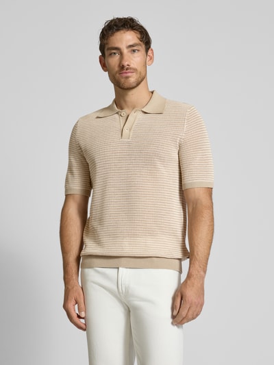 Marc O'Polo Regular fit poloshirt Zand - 4