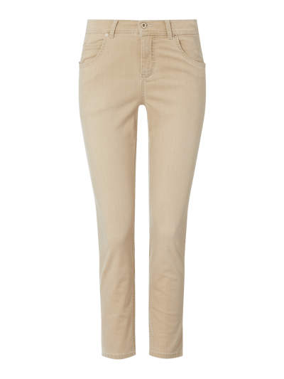 Angels Cropped Slim Fit Jeans mit Stretch-Anteil Modell 'Ornella' Beige 1