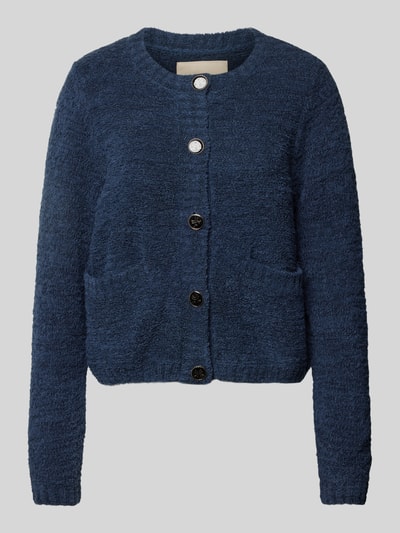 MOS MOSH Cardigan mit Eingrifftaschen Modell 'TODA' Rauchblau 2