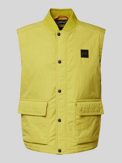 BOSS Orange Gilet met opstaande kraag, model 'Ocomo' Groen - 2