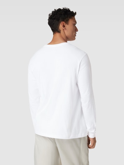 Nike Longsleeve mit Label-Stitching Weiss 5