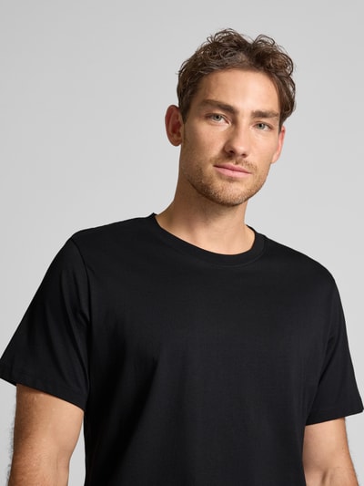 SELECTED HOMME T-shirt o kroju regular fit z mieszanki bawełny model ‘ASPEN’ Czarny 3