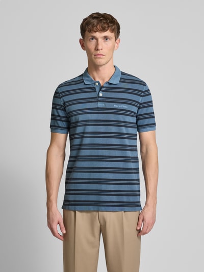 Marc O'Polo Regular Fit Poloshirt aus Baumwoll-Piqué Blau 4