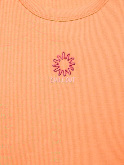 s.Oliver RED LABEL Slim Fit Top mit Baumwollanteil Neon Orange 2