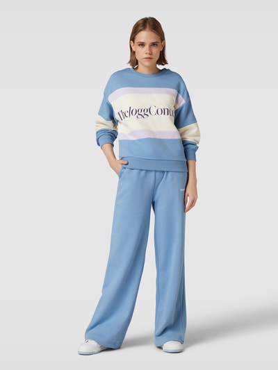 TheJoggConcept Sweatshirt met labelprint Lichtblauw - 1