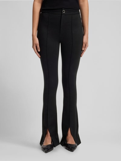 HUGO flared fit bell bottom met splitten model 'Nereyel' Zwart - 4
