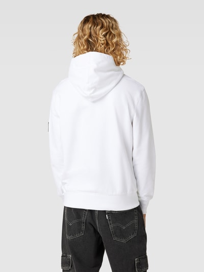 Calvin Klein Jeans Hoodie mit Label-Patch Weiss 5