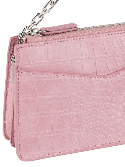 Mango Crossbody Bag in Kroko-Optik Modell 'Revi' Rosa 5