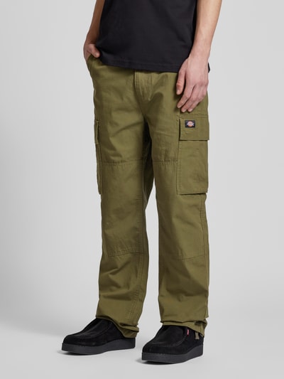 Dickies Spodnie cargo o kroju regular fit z fakturowanym wzorem model ‘EAGLE’ Błotnisty 4
