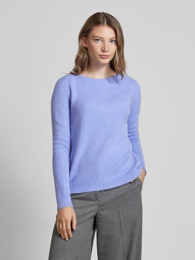 Rich & Royal Gebreide pullover met ribboorden Lila - 4