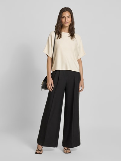 comma Strickshirt mit Rundhalsausschnitt Gold 1