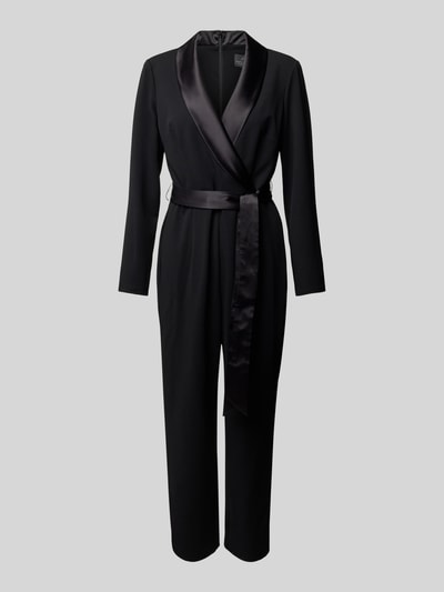 Adrianna Papell Jumpsuit met sjaalkraag Zwart - 1