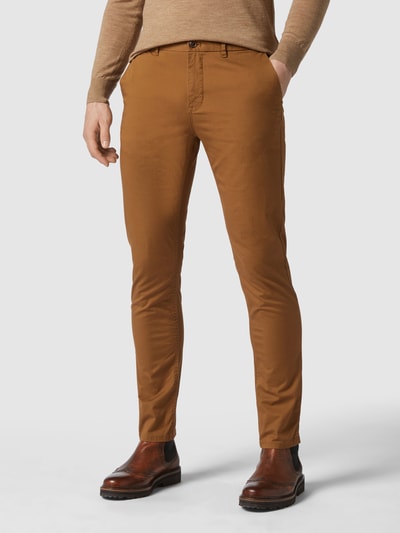 Scotch & Soda Super slim fit chino met stretch  Camel - 4