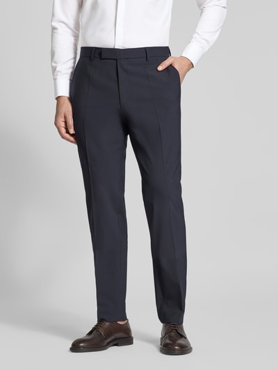 BOSS Regular Fit Anzughose aus Schurwoll-Mix Modell 'H-LEON-MM-C-NF' Blau 4
