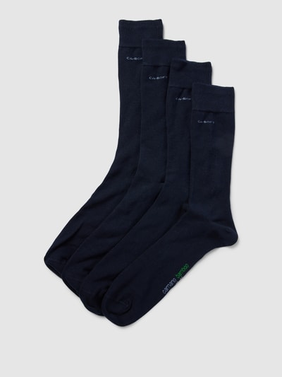 camano Socken mit Label-Detail im 4er-Pack Dunkelblau 1