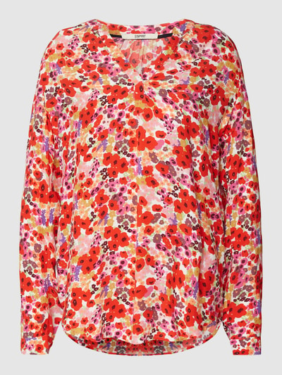 Esprit Blouse van viscose met bloemenmotief Offwhite - 2